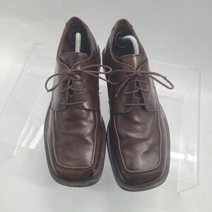 Kenneth Cole Brown Leather Oxfords Men’s Shoes 11